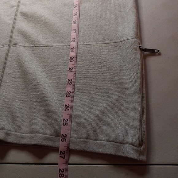 Woolrich Men's Lg Light Gray Heather Cotton Zipper Front Vest - Picture 4 of 6